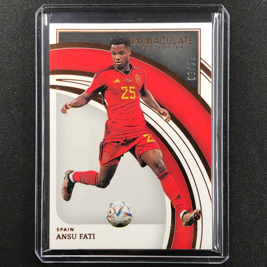 2022-23 Immaculate Ansu Fati Base Bronze 6/75