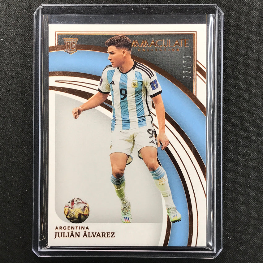 2022-23 Immaculate Julian Alvarez Rookie Base Bronze 62/75
