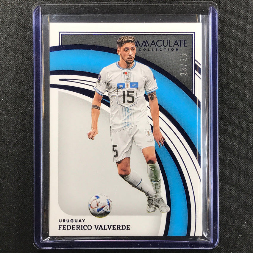 2022-23 Immaculate Federico Valverde Base Sapphire 23/25
