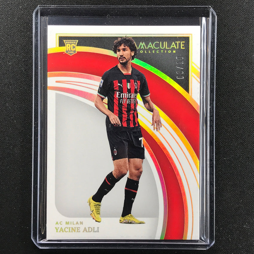 2022-23 Immaculate Yacine Adli Rookie Base Holo Gold 6/10