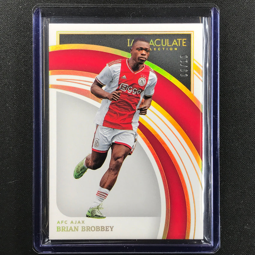 2022-23 Immaculate Brian Brobbey Base Holo Gold 9/10