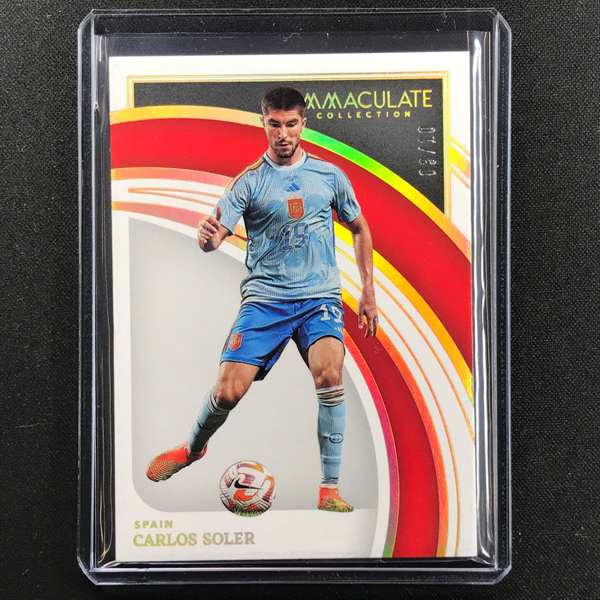 2022-23 Immaculate Carlos Soler Base Holo Gold 3/10