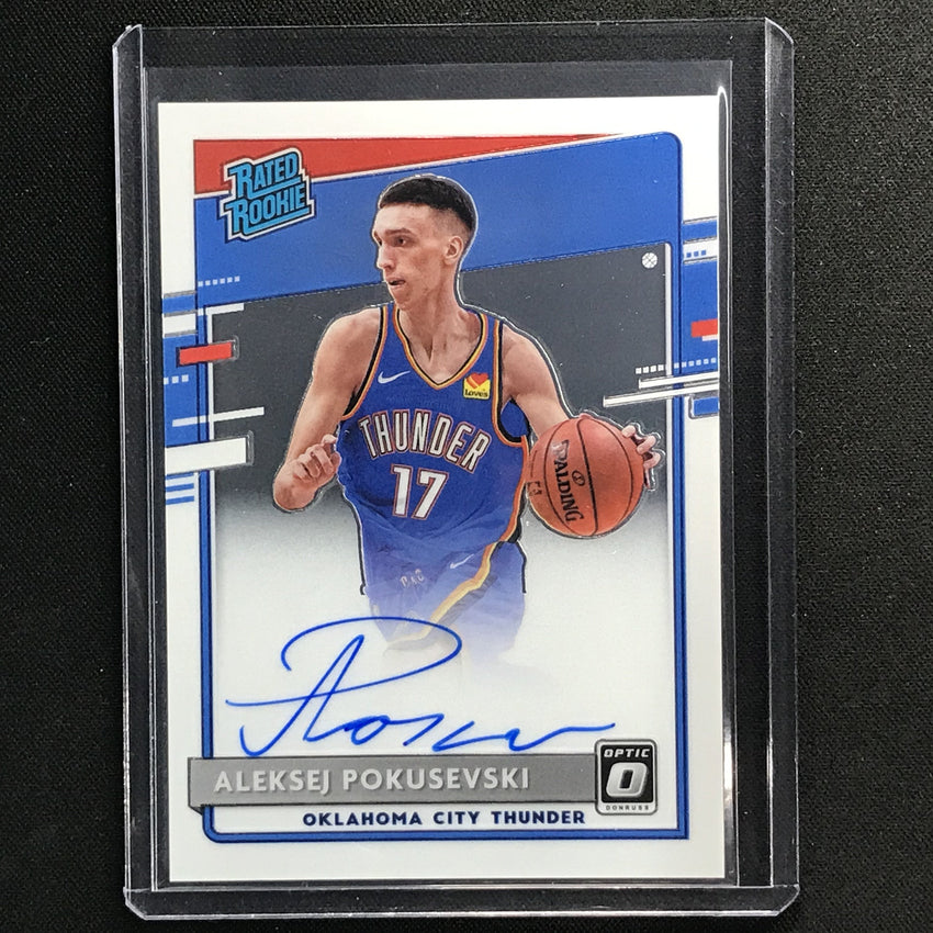 2020-21 Donruss Optic Aleksej Pokusevski Rated Rookie Signatures Auto No 167