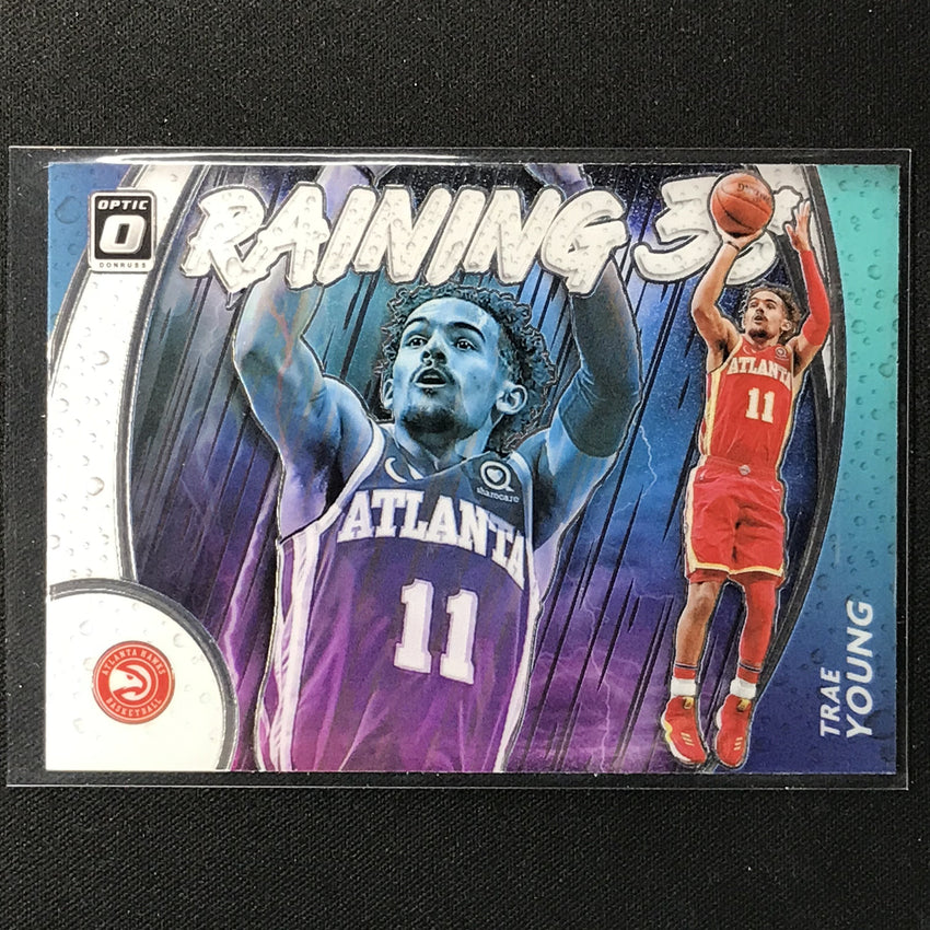 2020-21 Donruss Optic TRAE YOUNG Raining 3s Base #8