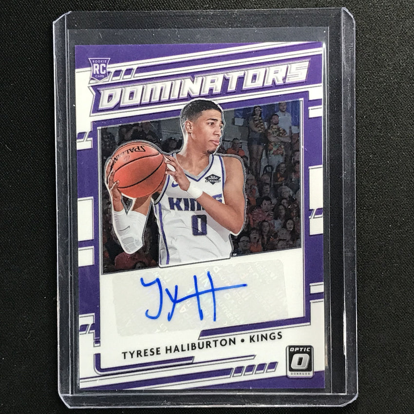 2020-21 Donruss Optic Tyrese Haliburton Rookie Dominators Signatures Auto 84/99