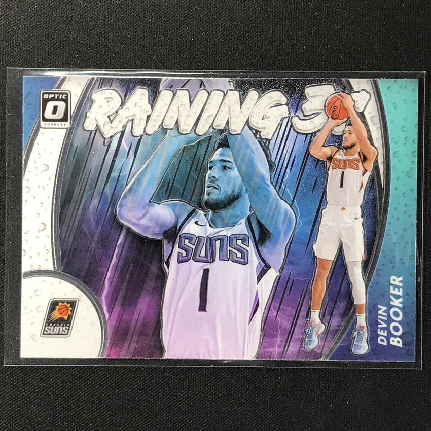 2020-21 Donruss Optic Devin Booker Raining 3s Base No 11