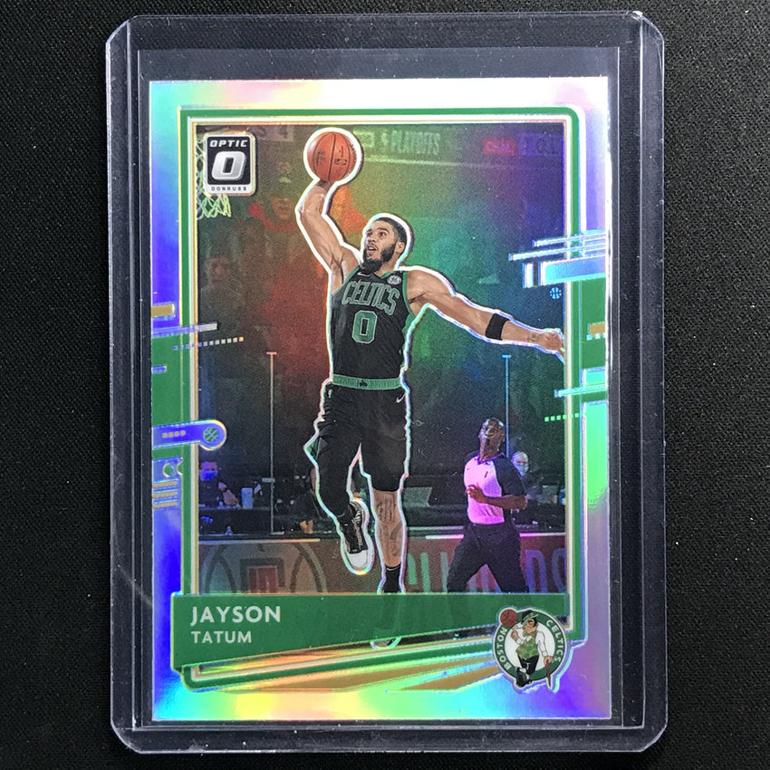 2020-21 Donruss Optic Jayson Tatum Holo Silver No 77