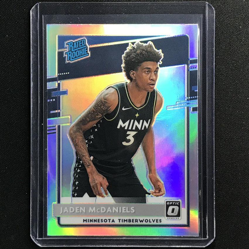 2020-21 Donruss Optic Jaden Mcdaniels Rated Rookie Holo Silver No 178