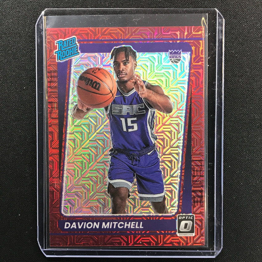 2021-22 Donruss Optic Davion Mitchell Rated Rookie Choice Red 60/88