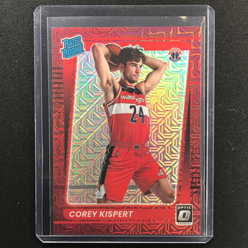 2021-22 Donruss Optic Corey Kispert Rated Rookie Choice Red 39/88