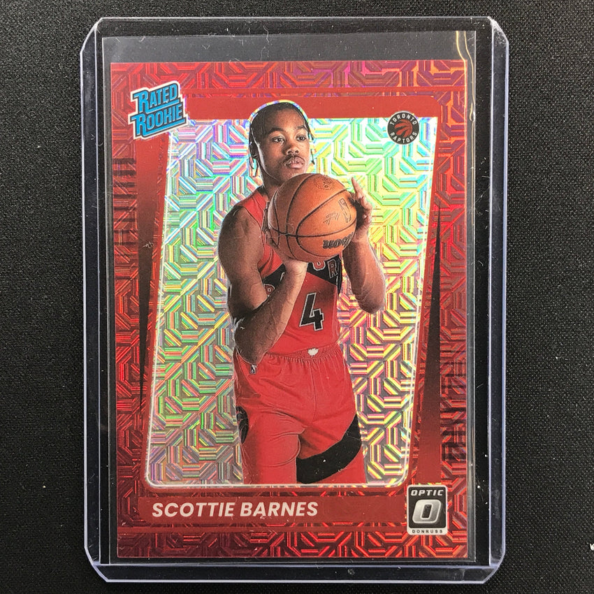 2021-22 Donruss Optic Scottie Barnes Rated Rookie Choice Red 82/88