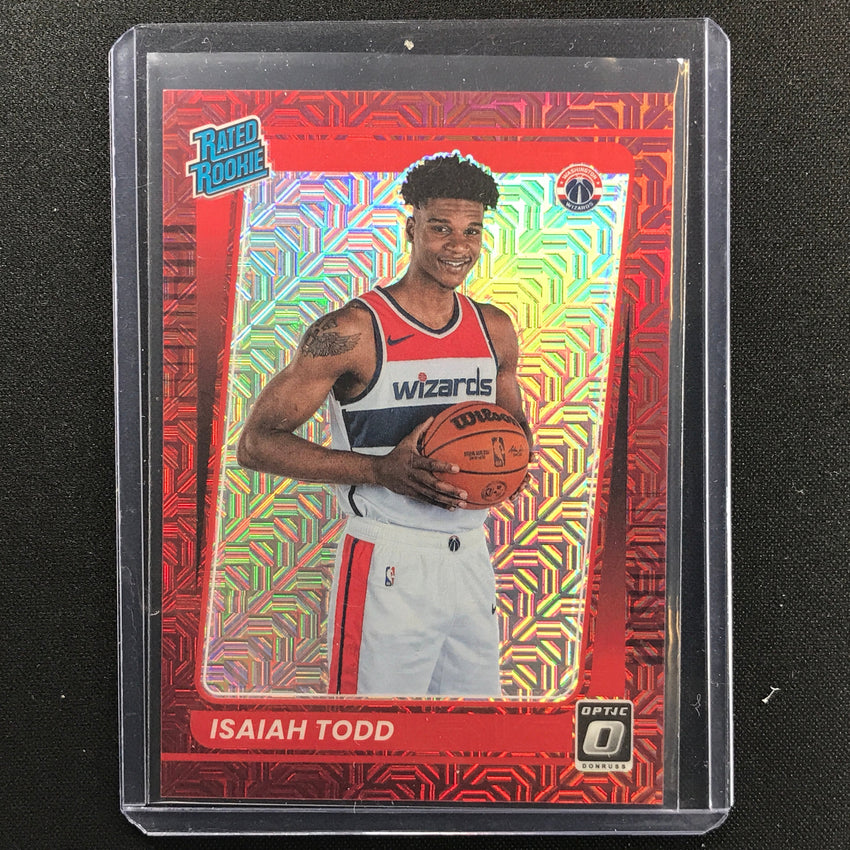 2021-22 Donruss Optic Isaiah Todd Rated Rookie Choice Red 13/88