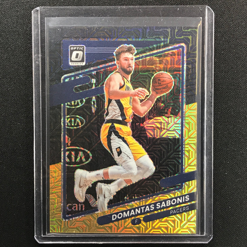 2021-22 Donruss Optic Domantas Sabonis Choice Black Gold 7/8