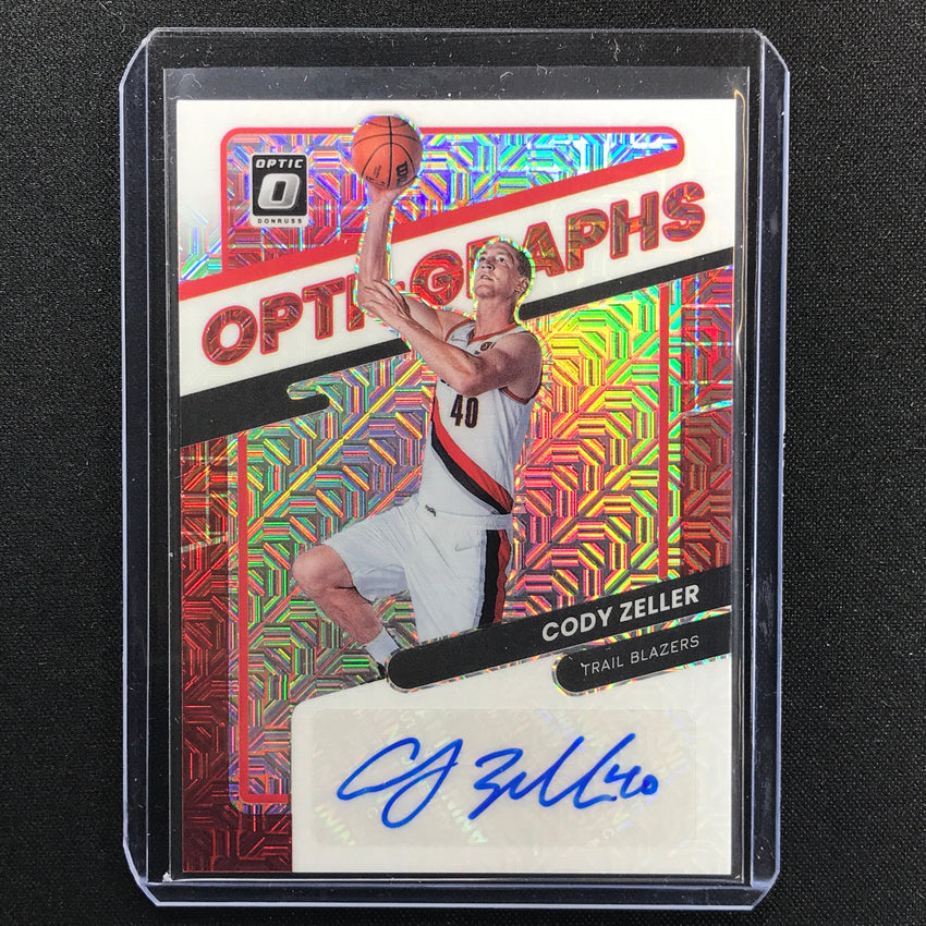2021-22 Donruss Optic CODY ZELLAR Opti-Graphs Choice Red Auto #CZL