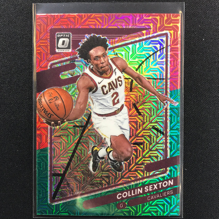 2021-22 Donruss Optic Collin Sexton Choice Red And Green No 57