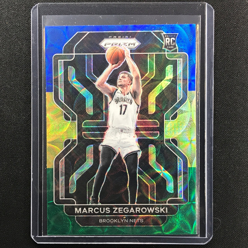 2021-22 Prizm MARCUS ZEGAROWSKI Choice Rookie Blue Yellow Green #300