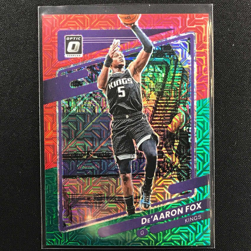 2021-22 Donruss Optic Deaaron Fox Choice Red And Green No 85