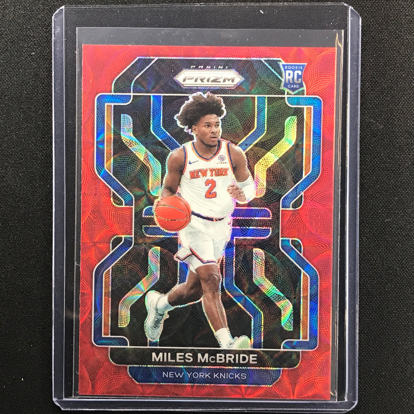 2021-22 Prizm Miles Mcbride Choice Rookie Red Scope 51/88