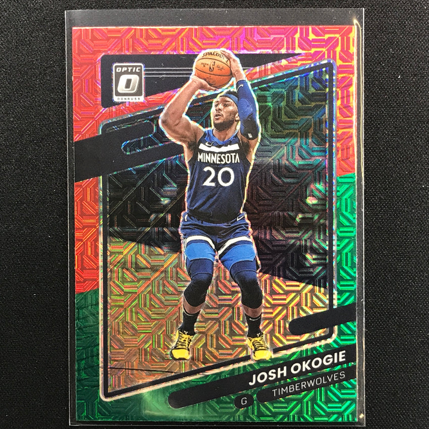 2021-22 Donruss Optic Josh Okogie Choice Red And Green No 112
