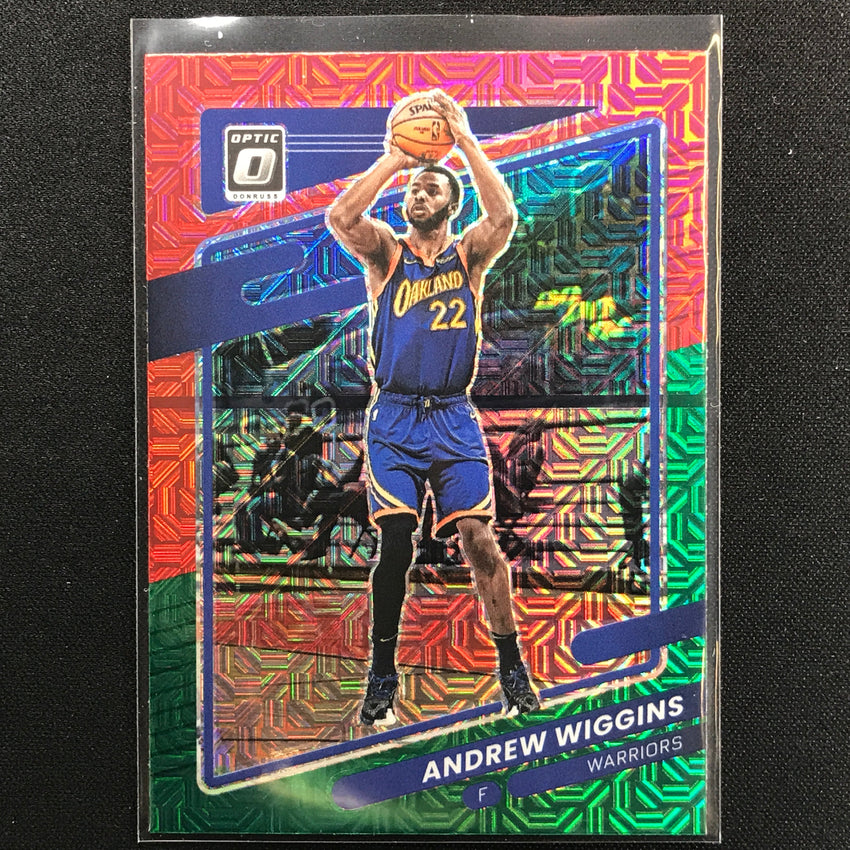 2021-22 Donruss Optic Andrew Wiggins Choice Red And Green No 113