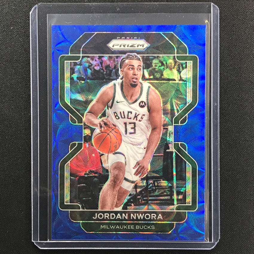 2021-22 Prizm Jordan Nwora Choice Blue Scope 21/39
