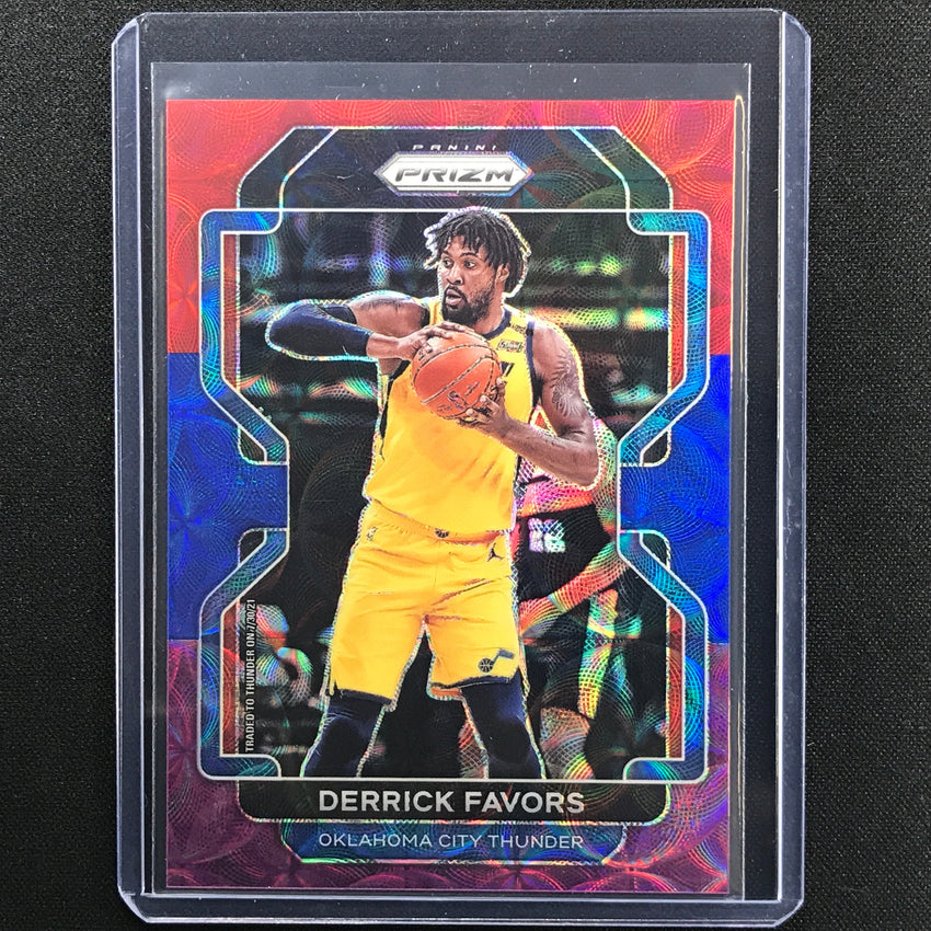 2021-22 Prizm Derrick Favors Choice Red Blue Purple 11/15