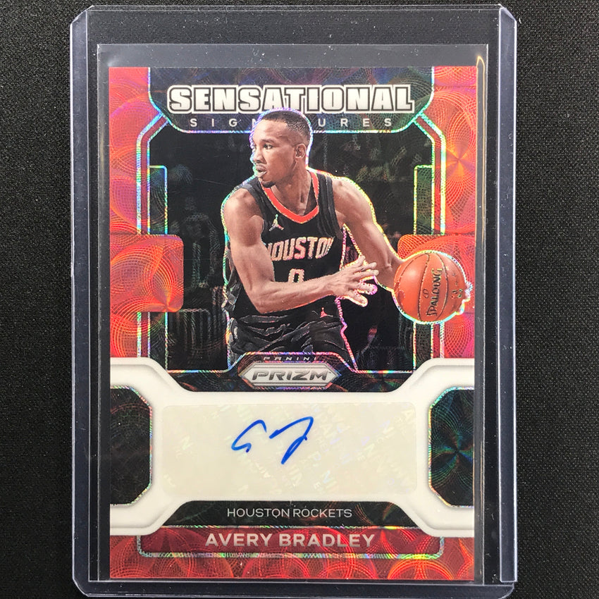 2021-22 Prizm AVERY BRADLEY Choice Sensational Signatures Auto Red Scope #AVB