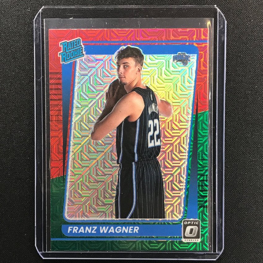 2021-22 Donruss Optic Franz Wagner Rated Rookie Choice Red And Green No 185