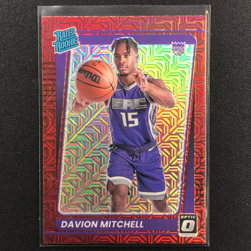 2021-22 Donruss Optic DAVION MITCHELL Rated Rookie Choice Base Red #155