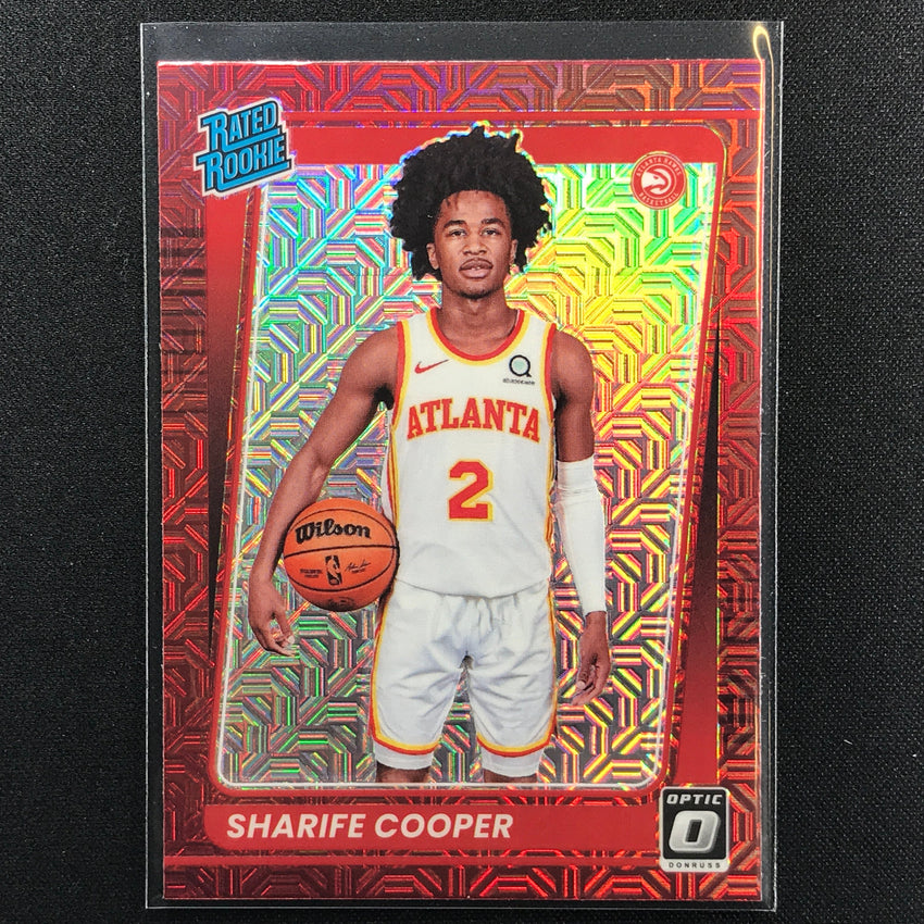 2021-22 Donruss Optic SHARIFE COOPER Rated Rookie Choice Base Red #158