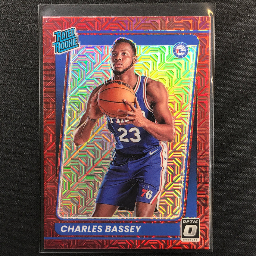 2021-22 Donruss Optic CHARLES BASSEY Rated Rookie Choice Base Red #163