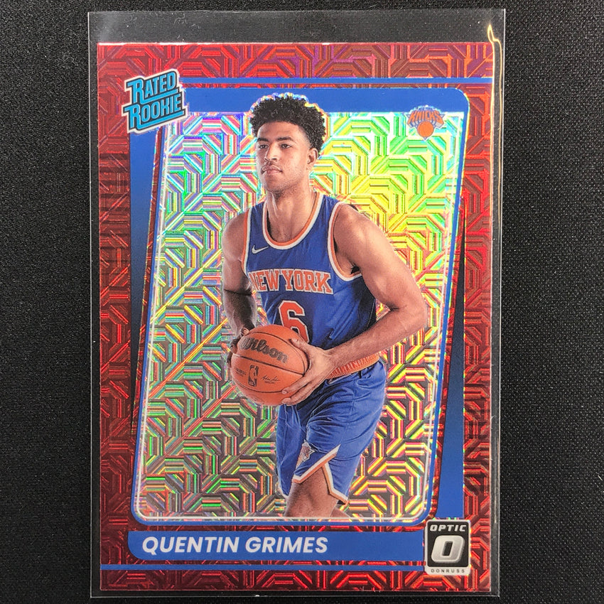 2021-22 Donruss Optic QUENTIN GRIMES Rated Rookie Choice Base Red #166