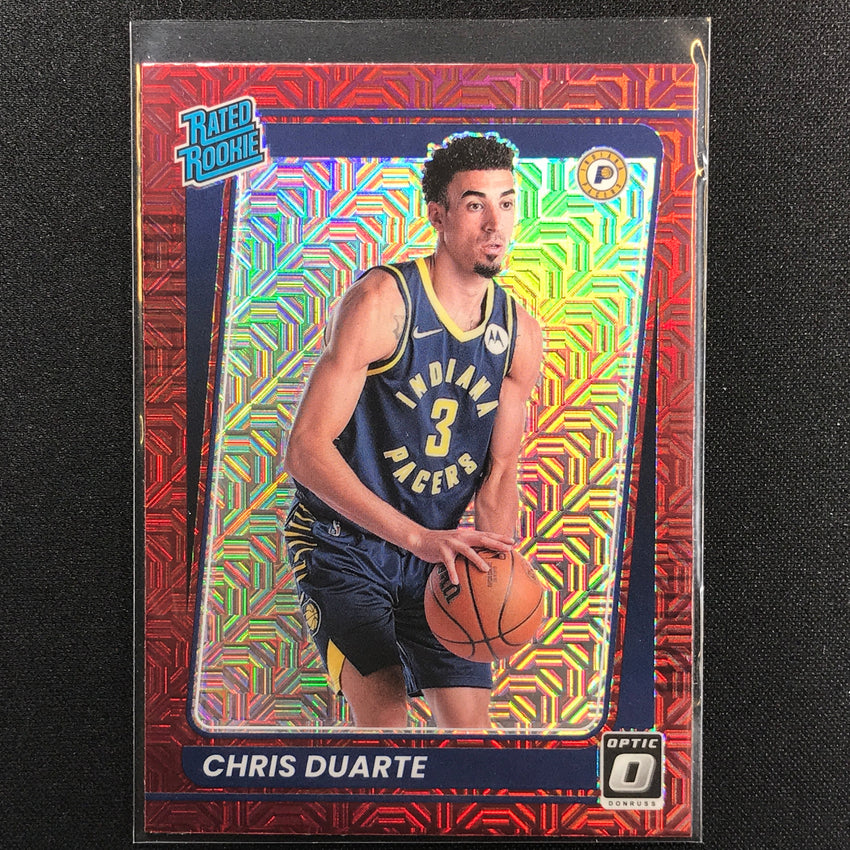 2021-22 Donruss Optic CHRIS DUARTE Rated Rookie Choice Base Red #173