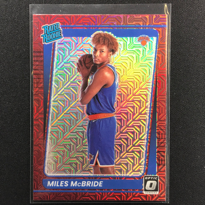 2021-22 Donruss Optic MILES MCBRIDE Rated Rookie Choice Base Red #174
