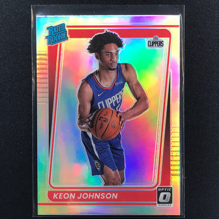 2021-22 Donruss Optic KEON JOHNSON Rated Rookie Holo Silver #192