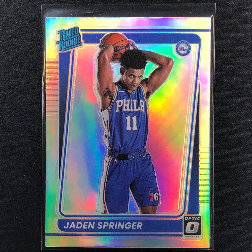 2021-22 Donruss Optic JADEN SPRINGER Rated Rookie Holo Silver #197