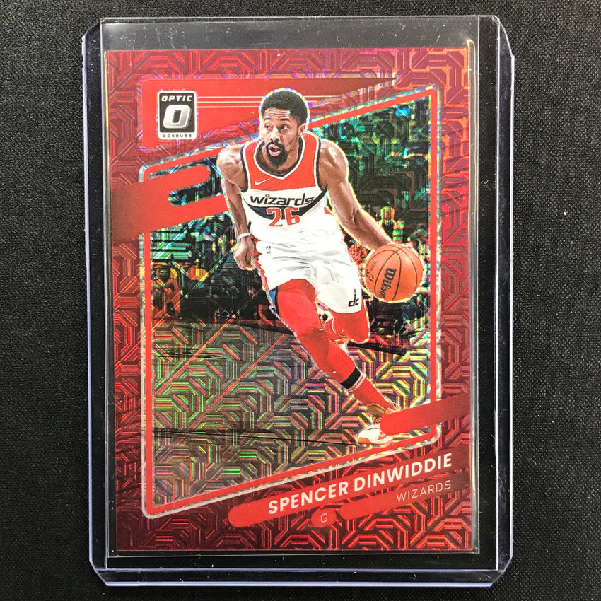 2021-22 Donruss Optic Spencer Dinwiddie Choice Red 33/88