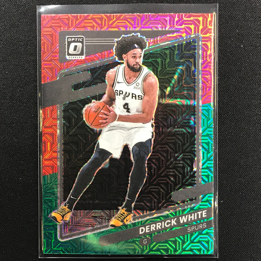 2021-22 Donruss Optic Derrick White Choice Red And Green No 4