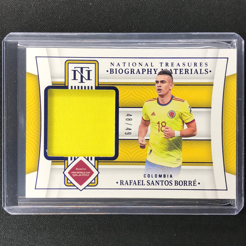 2022 National Treasures World Cup Qatar Rafael Santos Borre Biography Relic /49