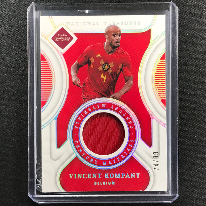 2022 National Treasures World Cup Qatar Vincent Kompany Century Relic 74/99