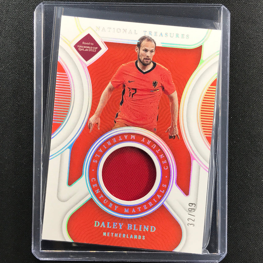 2022 National Treasures World Cup Qatar Daley Blind Century Material Relic 32/99