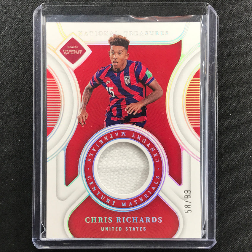 2022 National Treasures World Cup Qatar Chris Richards Century Materials 58/99