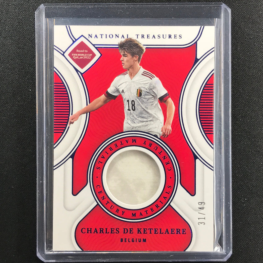 2022 National Treasures World Cup Qatar Charles De Ketelaere Century Relic 31/49