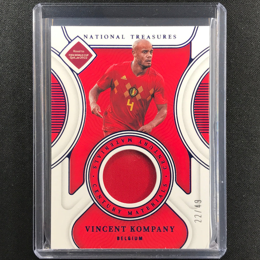 2022 National Treasures World Cup Qatar Vincent Kompany Century Relic 22/49