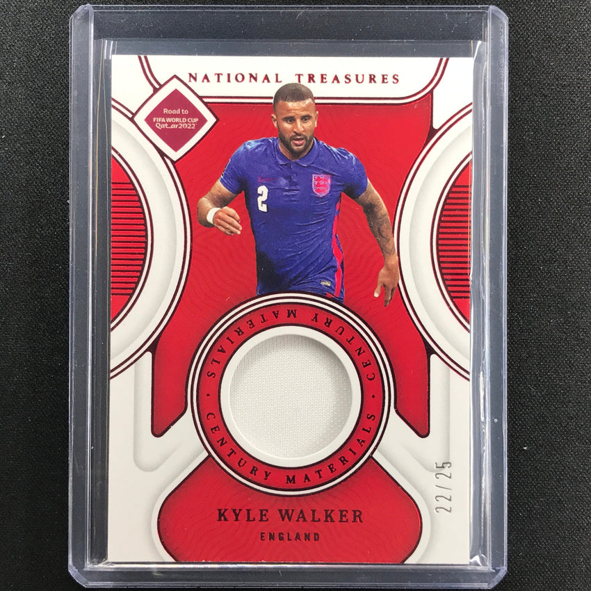2022 National Treasures World Cup Qatar Kyle Walker Century Relic Ruby 22/25