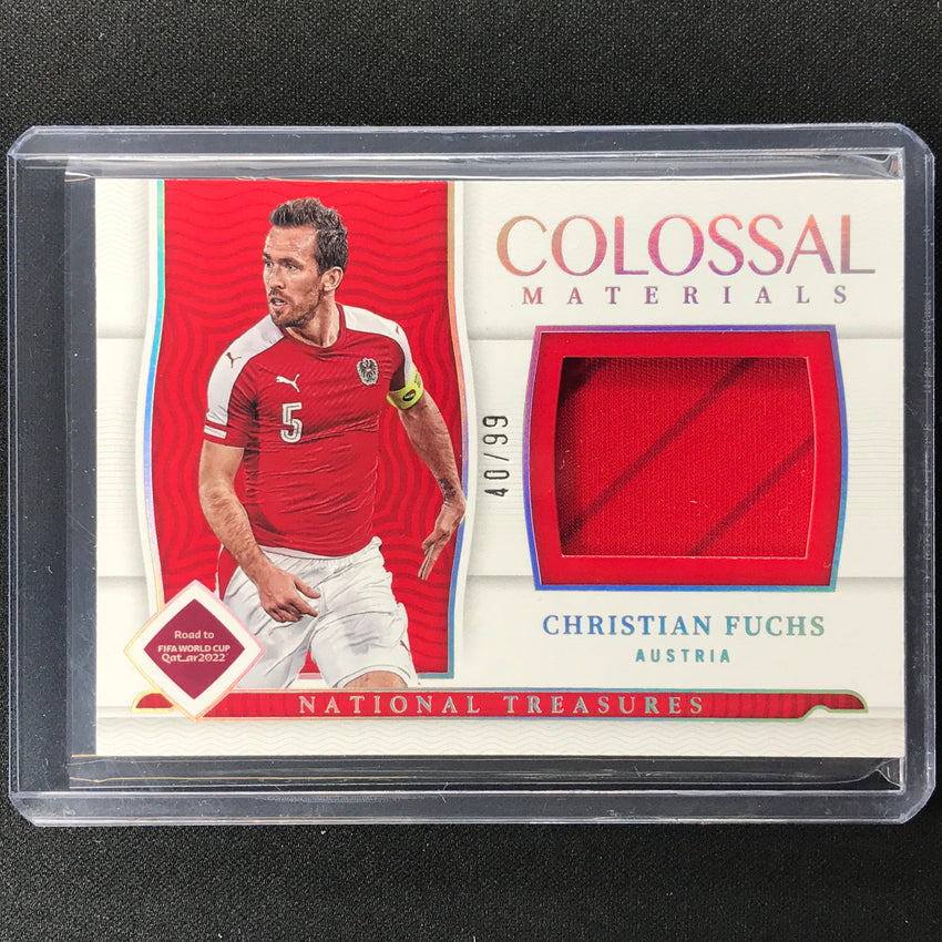 2022 National Treasures World Cup Qatar Christian Fuchs Colossal Materials 40/99