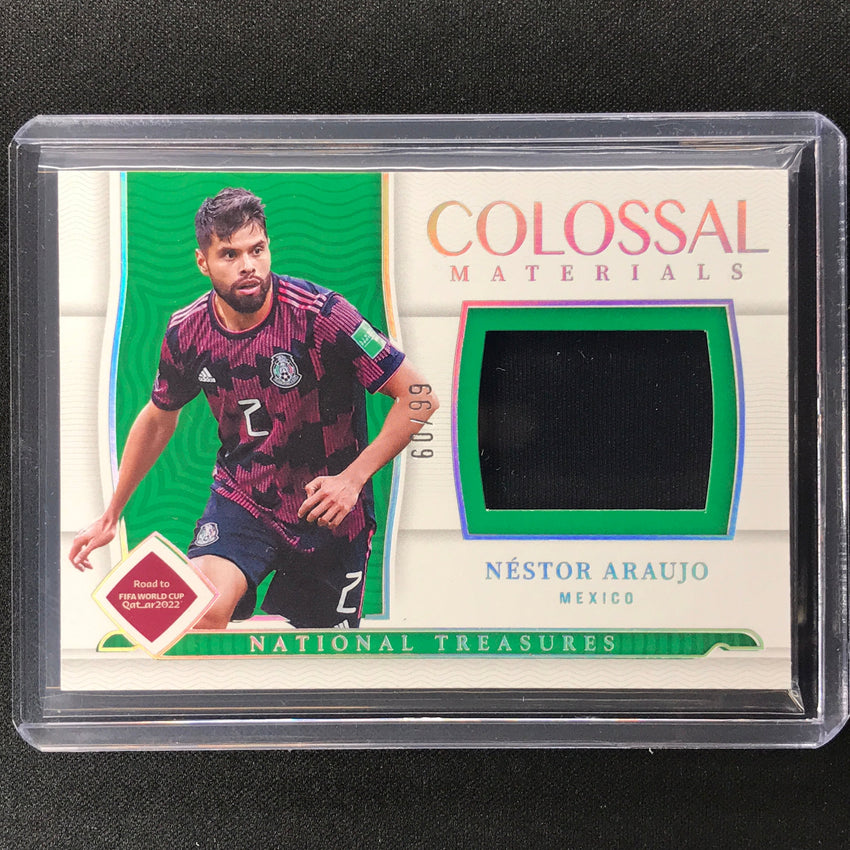 2022 National Treasures World Cup Qatar Nestor Araujo Colossal Materials 60/99