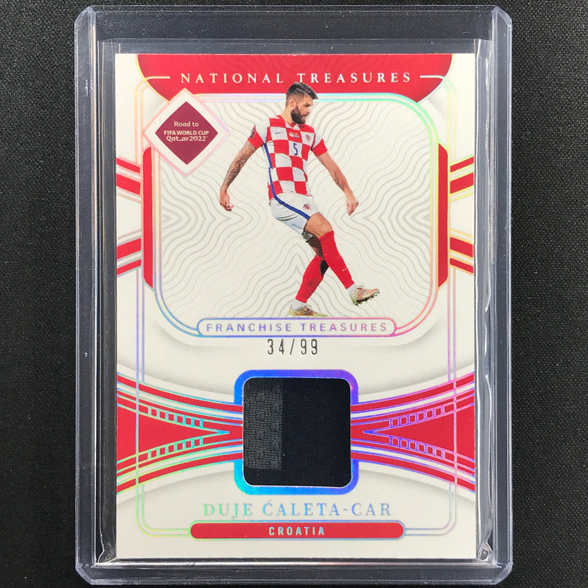2022 National Treasures World Cup Qatar Duje Caleta-car Franchise Relic 34/99