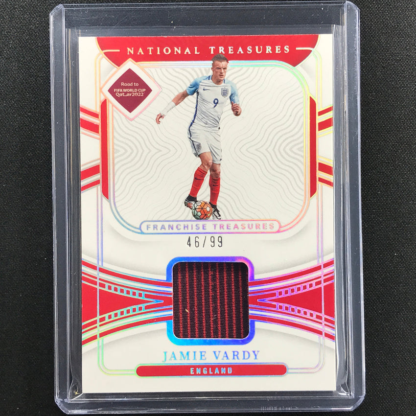 2022 National Treasures World Cup Qatar Jamie Vardy Franchise Relic 46/99