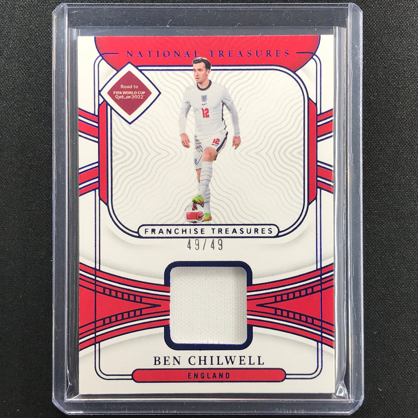 2022 National Treasures World Cup Qatar Ben Chilwell Franchise Relic 49/49